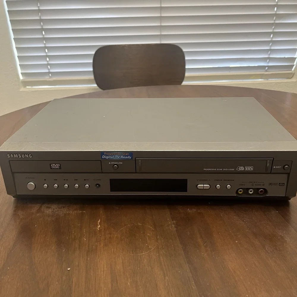 Samsung‎ DVDV3500-DVD/VCR Combo VHS Dual Deck Combi Prog ,R.Control(Part/Repair)
